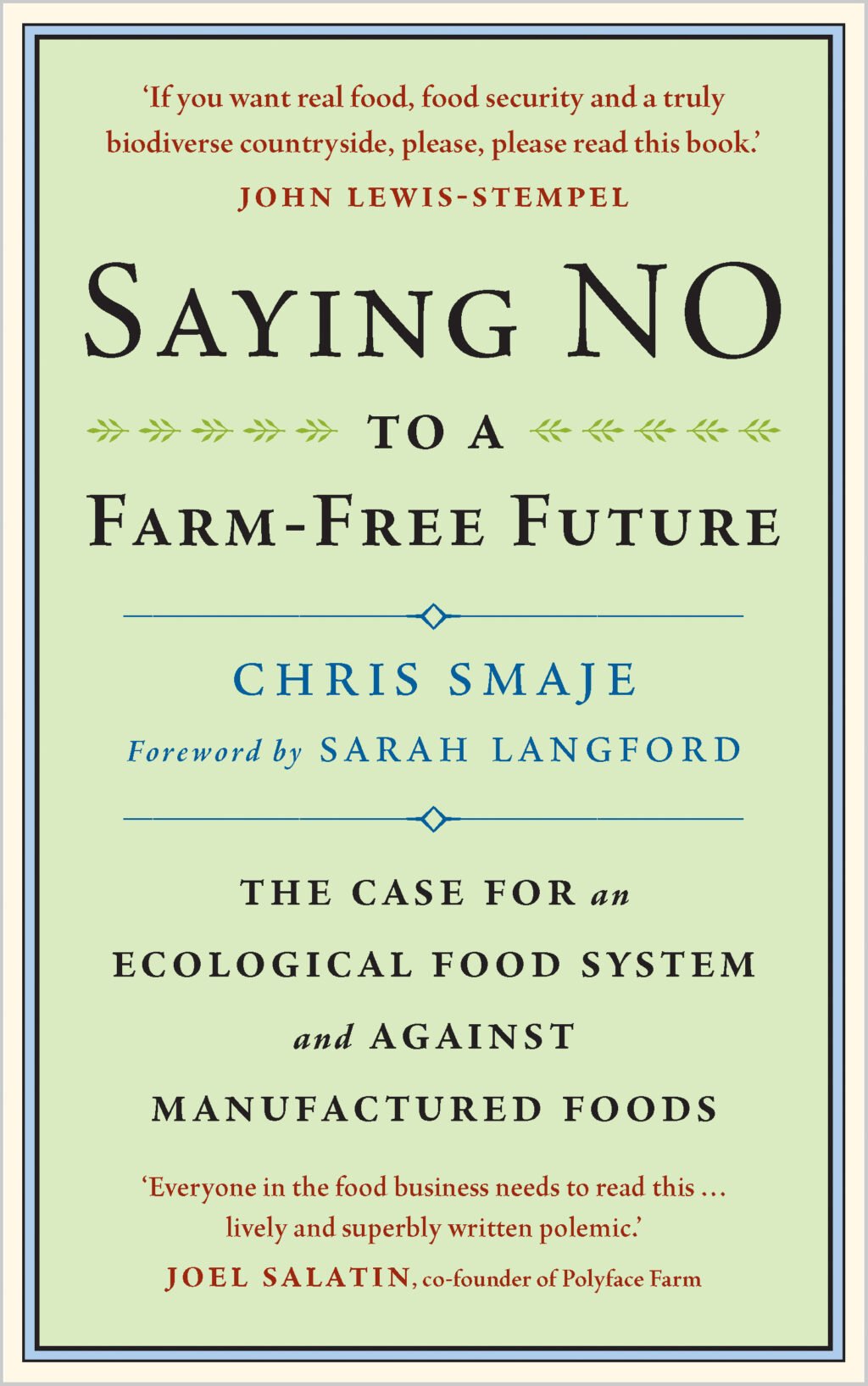 9781915294166 The Saying NO to a Farm-Free Future cover